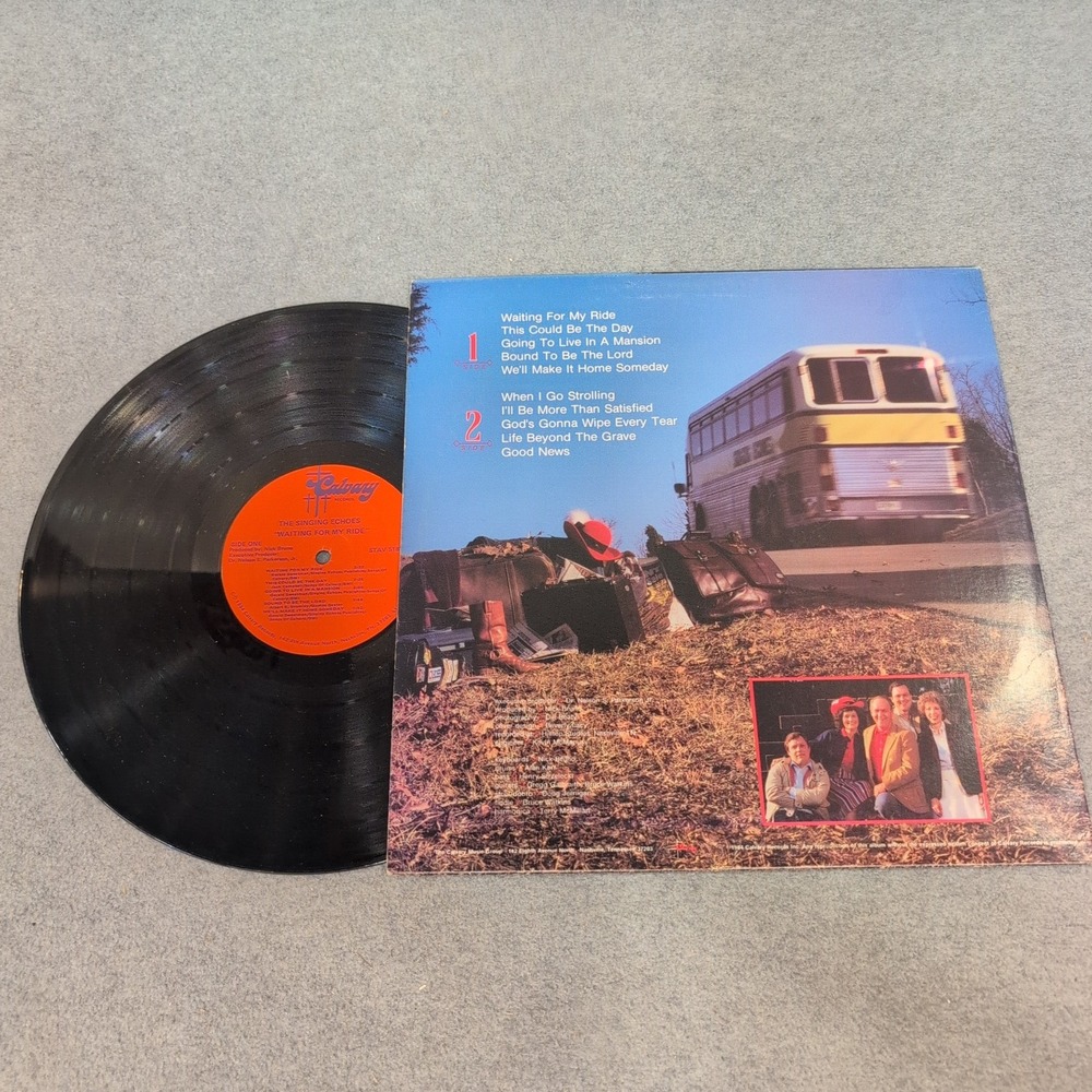 The Singing Echoes Waiting for My Ride Vinyl LP Calvary Records Southern Gospel - Picture 2 of 2